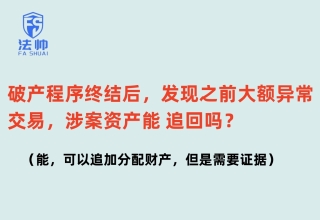 ‌破产终结后发现隐匿千万资产异常交易！债权人必看的追加分配指南‌