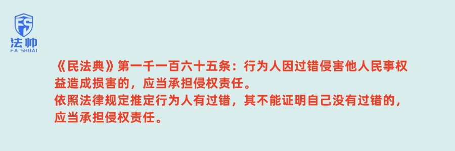 《民法典》第1165条 《民法典》第1165条